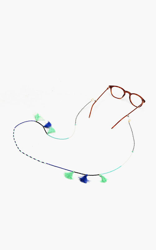 Peacock Beaded Eyeglass Chain Strap