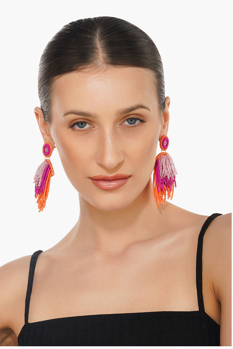 Charming Layered Beaded Earrings