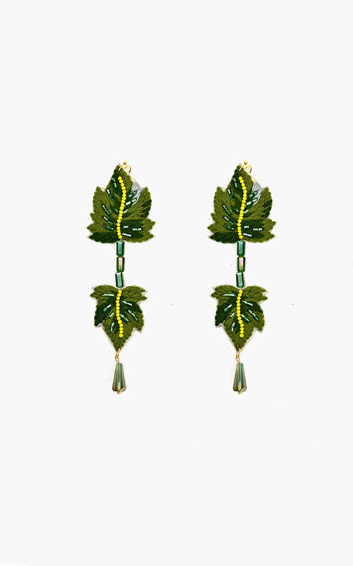 Long Leafy Earrings