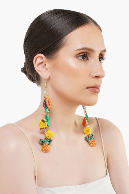 Fruits Hanging Beaded Earrings