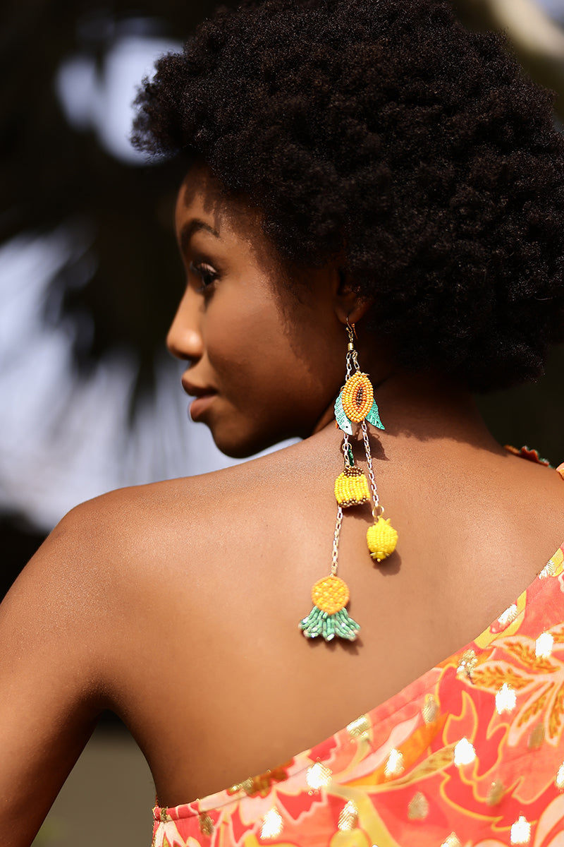 Fruits Hanging Beaded Earrings