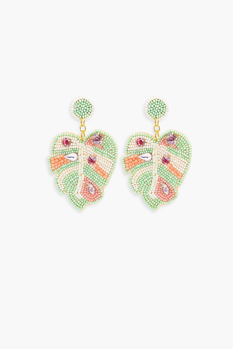 Pastel Palms Drop Earrings