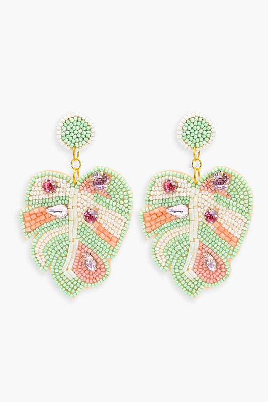 Pastel Palms Drop Earrings