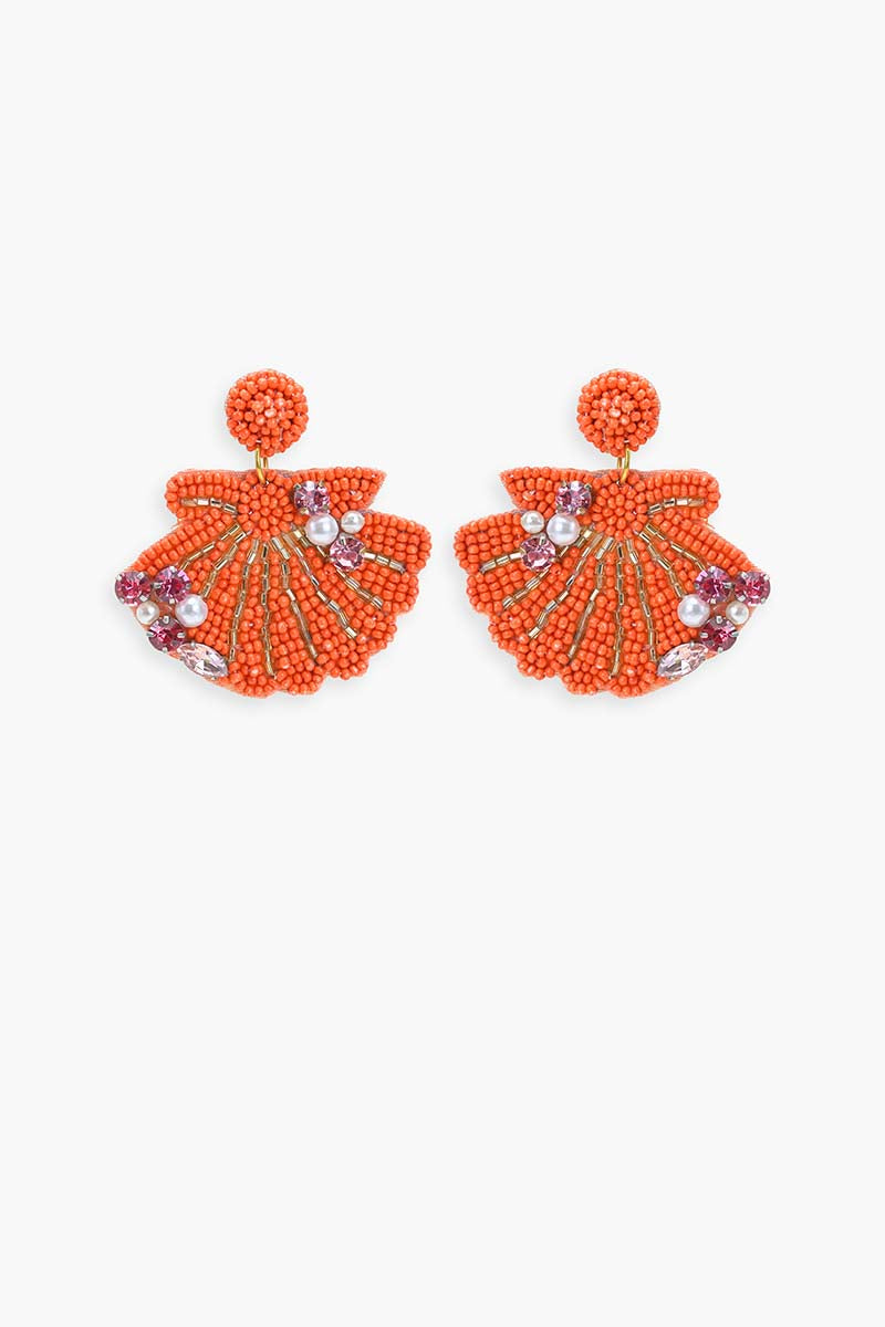 Coral Crush Drop Earrings