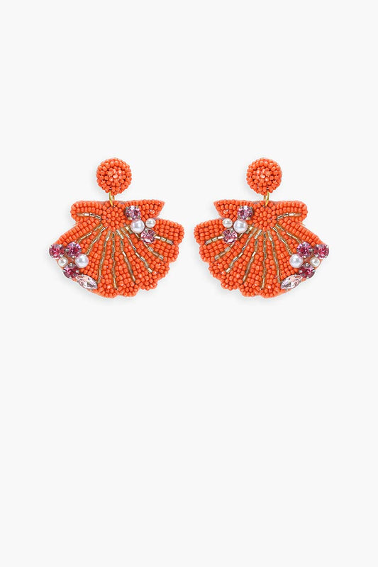 Coral Crush Drop Earrings