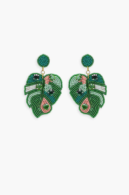 Tropical Palms Drop Earrings