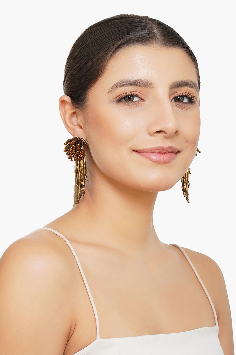 Dripping Gold Earrings