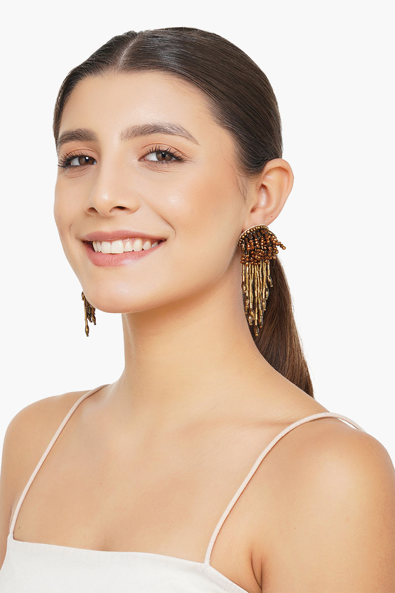 Dripping Gold Earrings