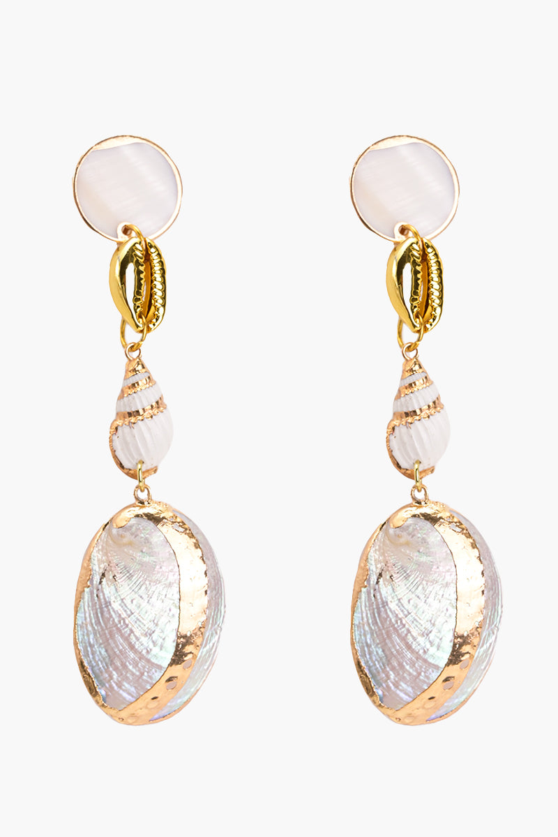 Saturn Shell Earrings