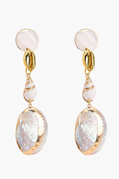 Saturn Shell Earrings