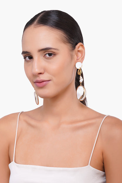 Saturn Shell Earrings