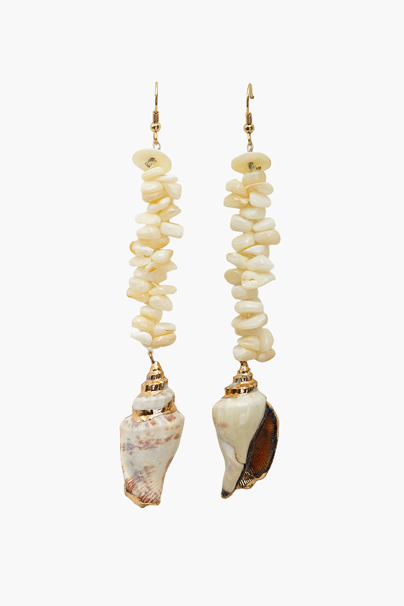 Conch Drop Earrings