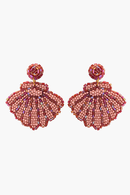 June Beaded Shell Earrings