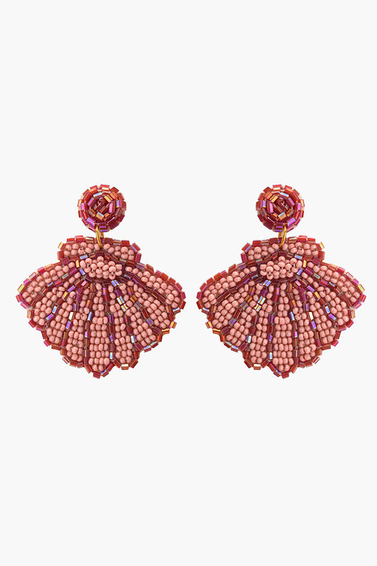 June Beaded Shell Earrings