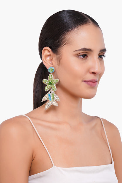 Under The Sea Star Fish Beaded Earrings