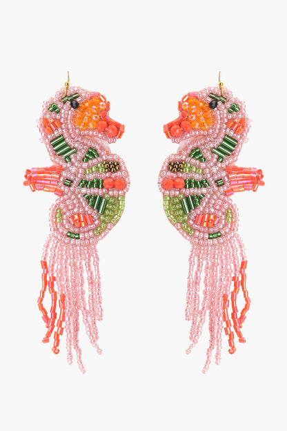 Under The Sea Seahorse Beaded Earrings