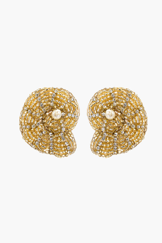 Nautilus Beaded Earrings
