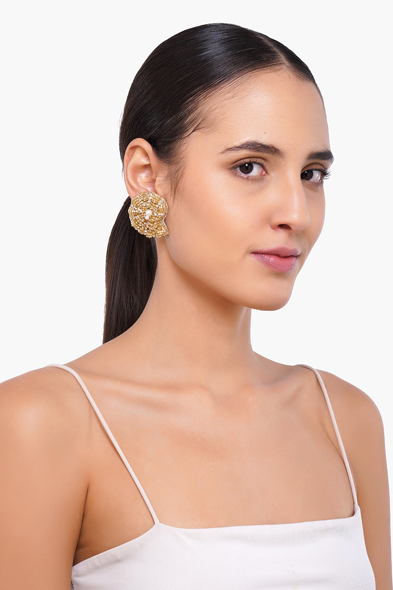 Nautilus Beaded Earrings