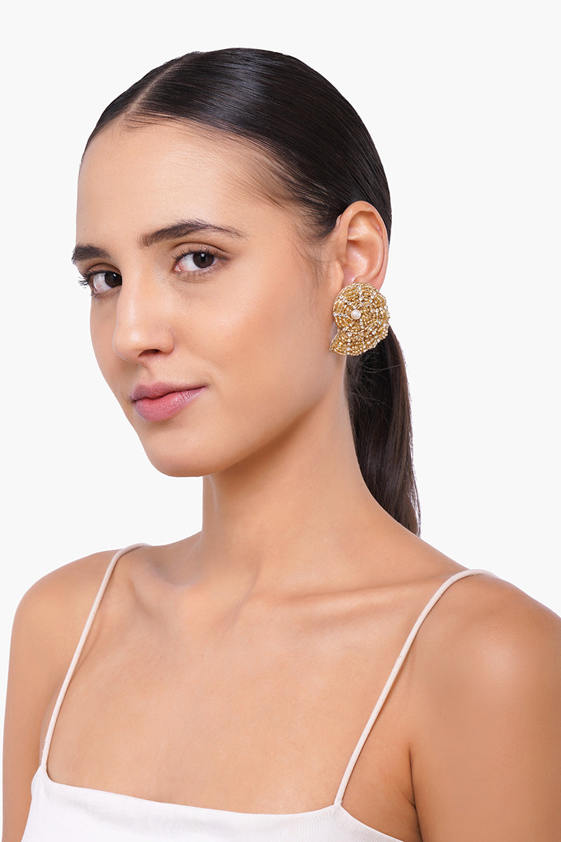 Nautilus Beaded Earrings