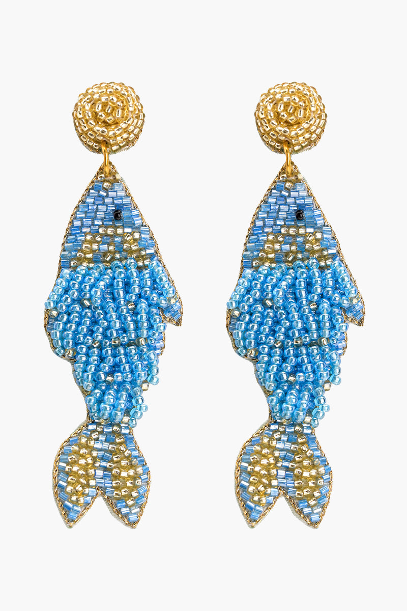 Marina Beaded Fish Earrings