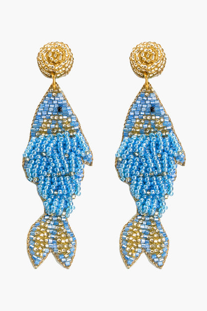 Marina Beaded Fish Earrings
