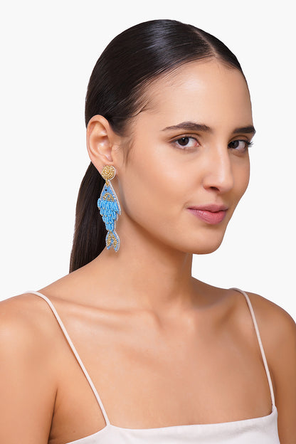 Marina Beaded Fish Earrings