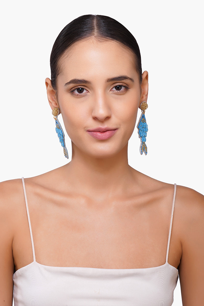 Marina Beaded Fish Earrings