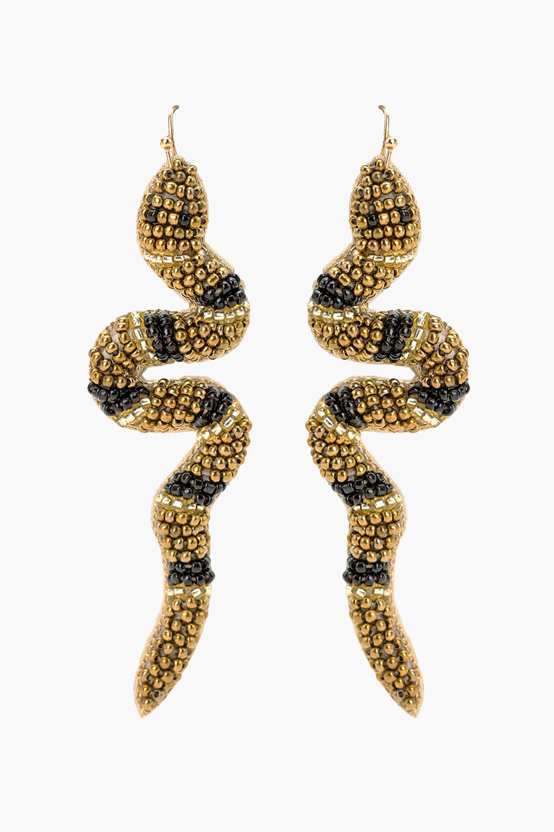 Venom Charm Beaded Earrings