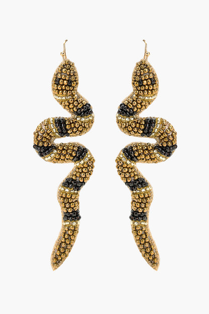 Venom Charm Beaded Earrings