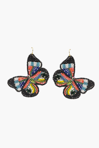 Midnight Colorful Butterfly Earrings
