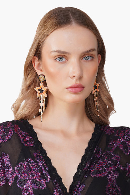Shining Star Beaded Earrings