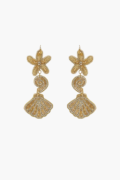Golden Glam Sea Life Earrings