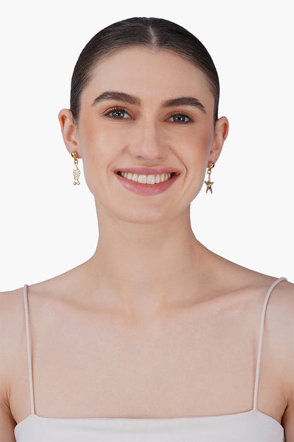Ocean Pair Hand-Beaded Statement Earrings