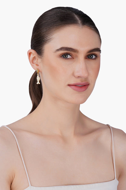 Ocean Pair Hand-Beaded Statement Earrings