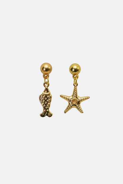 Ocean Pair Hand-Beaded Statement Earrings