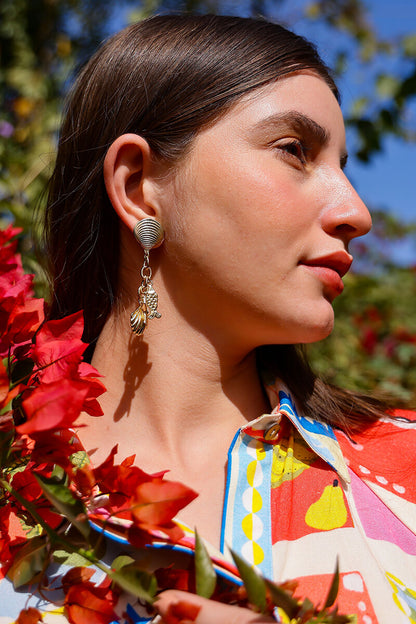 Ocean Breeze Baubles Hand-Beaded Statement Earrings