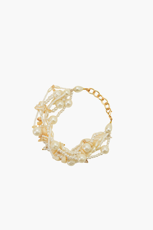 Ivory Essence Artisanal Beaded Bracelet