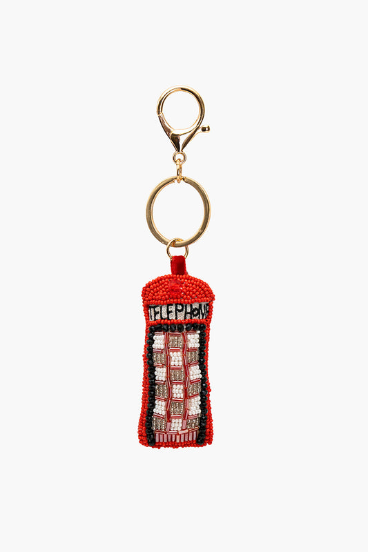 Retro Telephone Hand-Beaded Boho Bag Charm