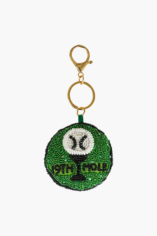 19th Hole Golf Hand-Beaded Boho Bag Charm