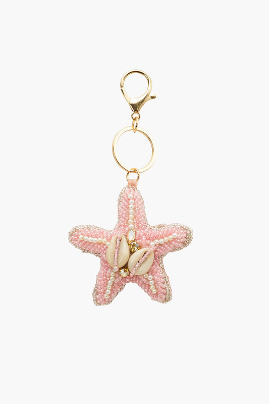 Ocean Starfish Vibes Hand-Beaded Bag Charm