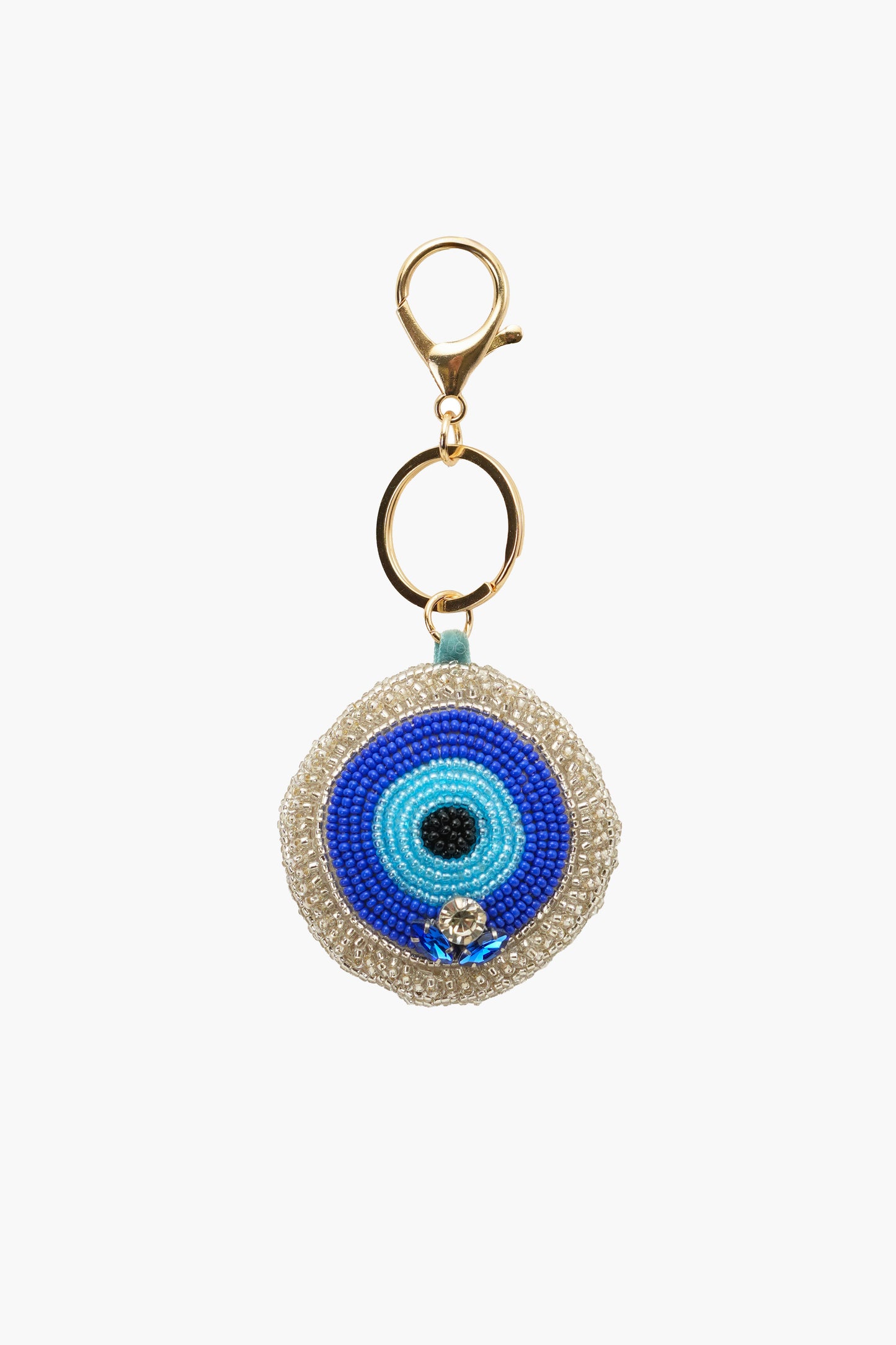 Lucky Eye Hand-Beaded Boho Bag Charm