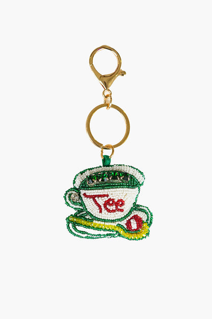 Golf Tee Time Hand-Beaded Boho Bag Charm