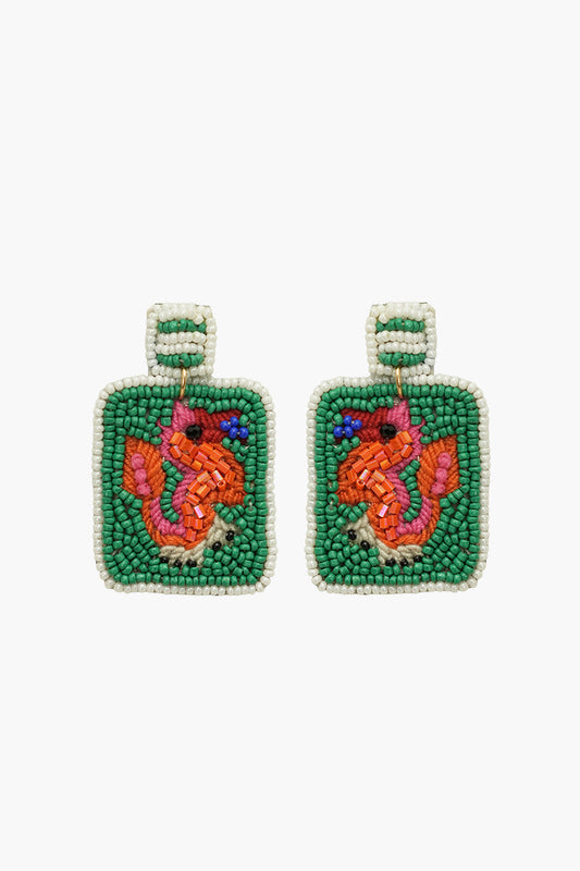 Jade Luck mahojong  earrings