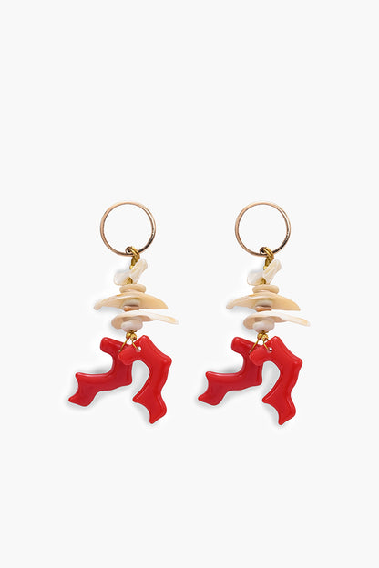 Coral Reef Shoreline Satement Drop Earrings