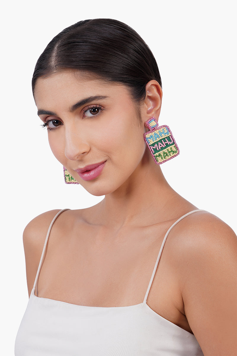 Mahjong Mania Colour Pop Beaded Earrings