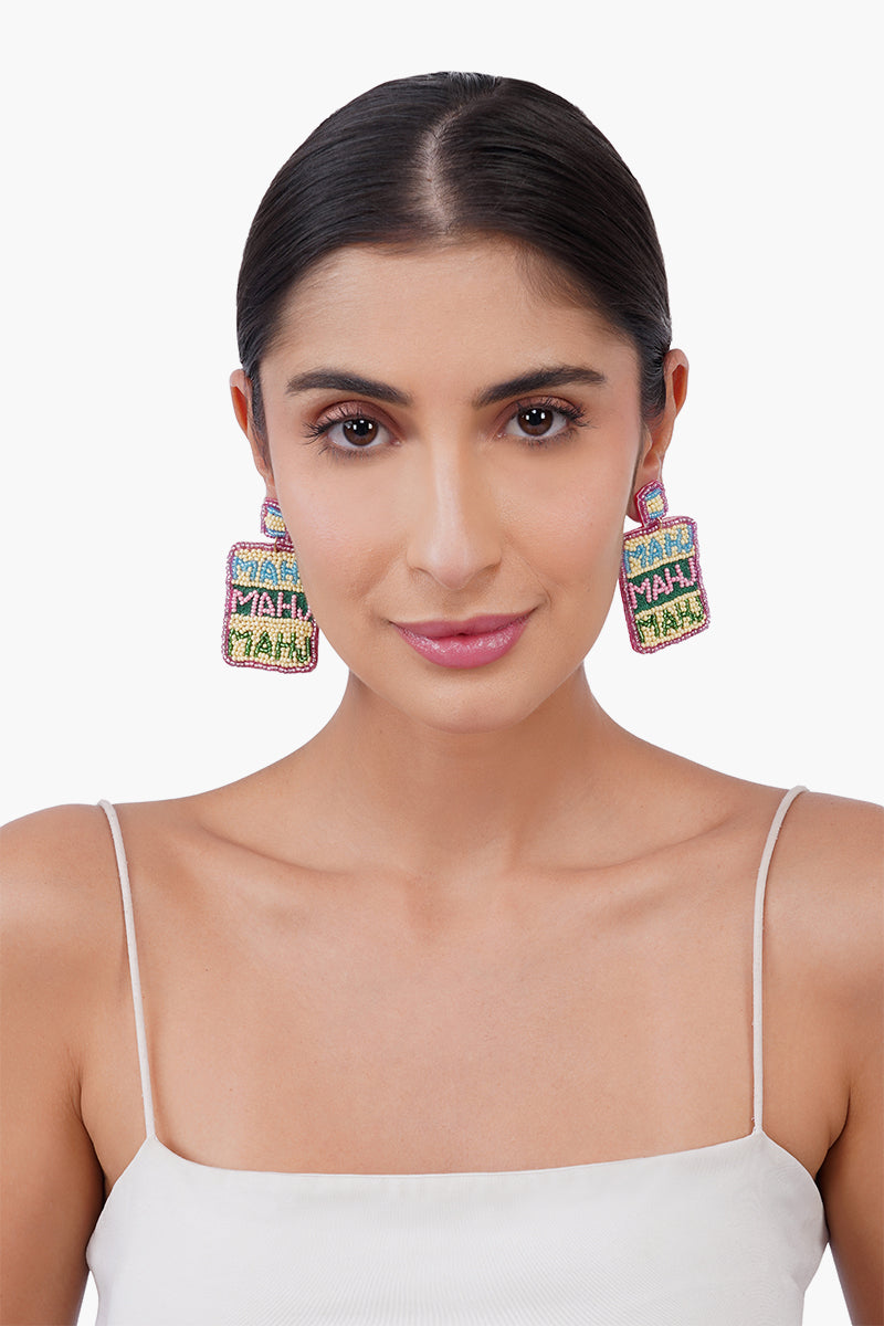 Mahjong Mania Colour Pop Beaded Earrings