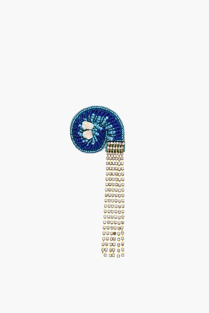 Deep Sea Nautilus Beaded Brooch
