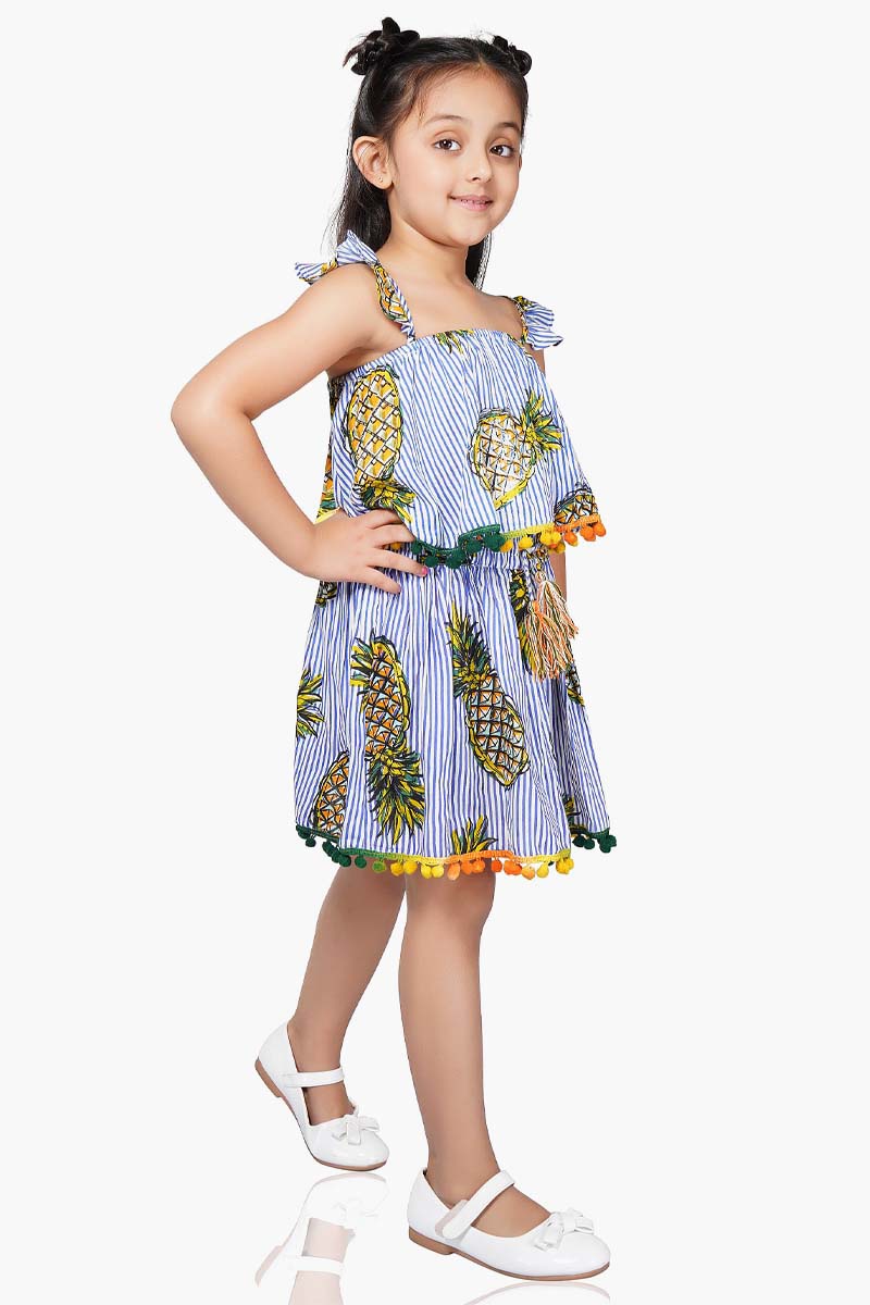 Pineapple Stripe Skirt  4-7 Years