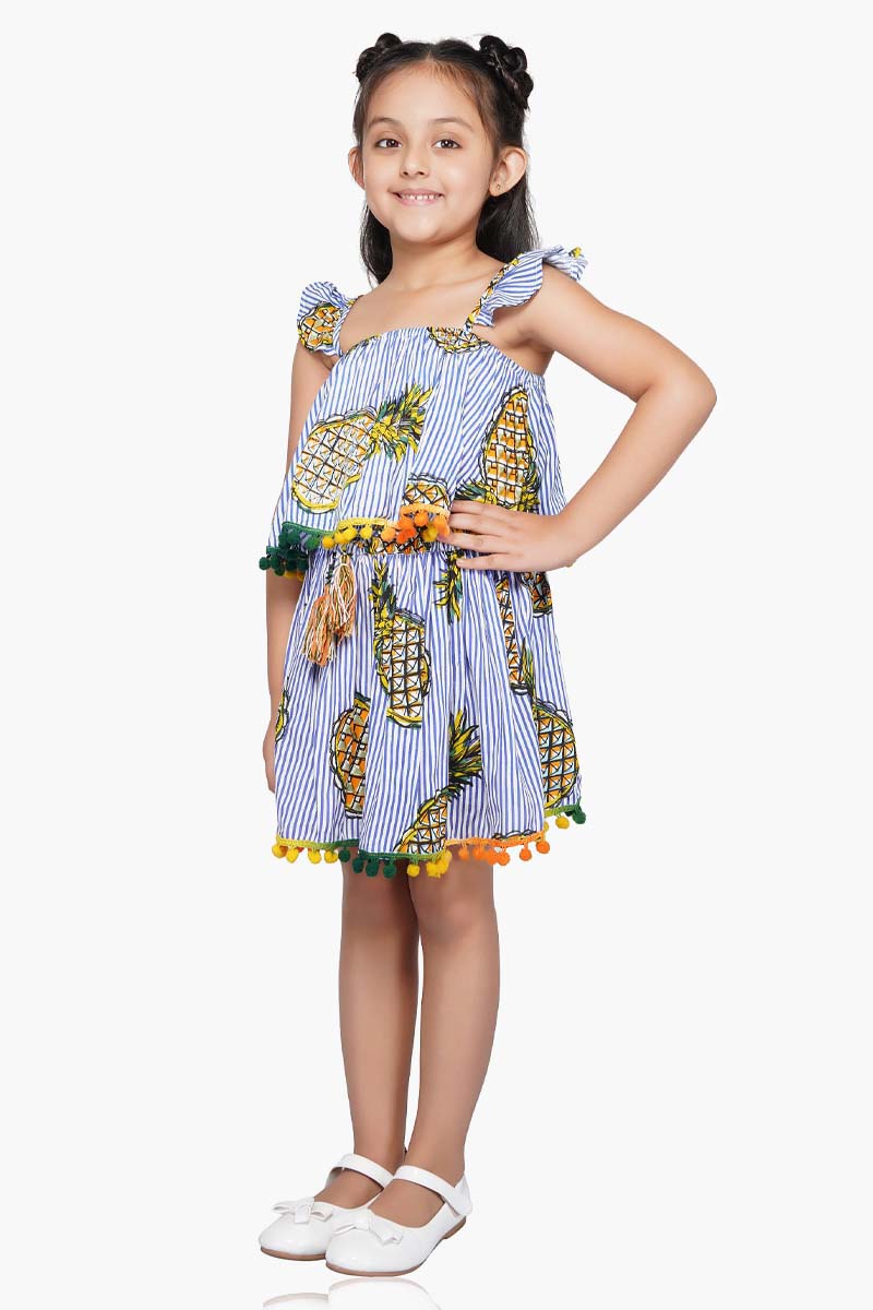 Pineapple Stripe Skirt  4-7 Years