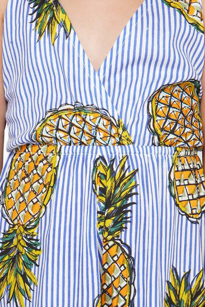 Pineapple Stripe Jumpsuit  4-7 Years